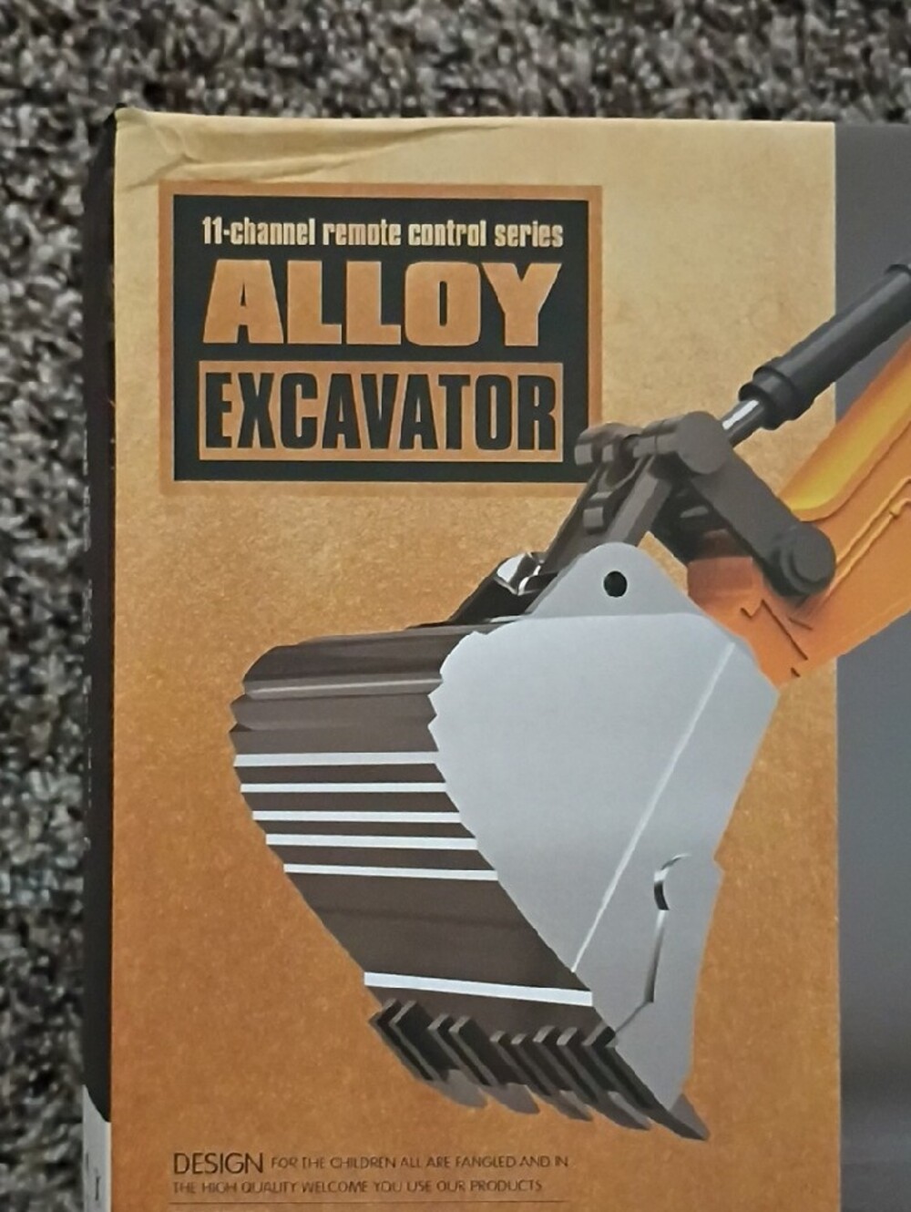 Yellow Alloy Excavator Toy - Kids Construction Vehicle - Picture 2 of 12
